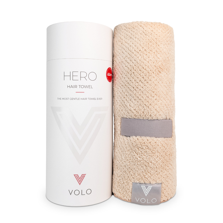 The VOLO Hero Hair Towel Luxe Packaging